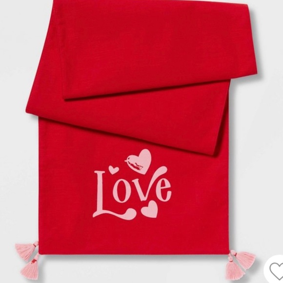 Table Runner Love Red and Pink - Picture 1 of 3